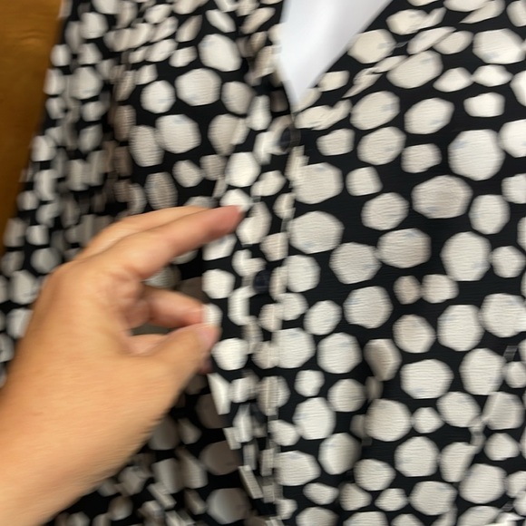 Lane Bryant Top Black & White 14 1X - Picture 5 of 8